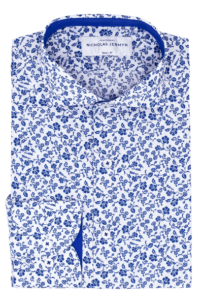 Norfolk Print - Slim Fit - Single Cuff