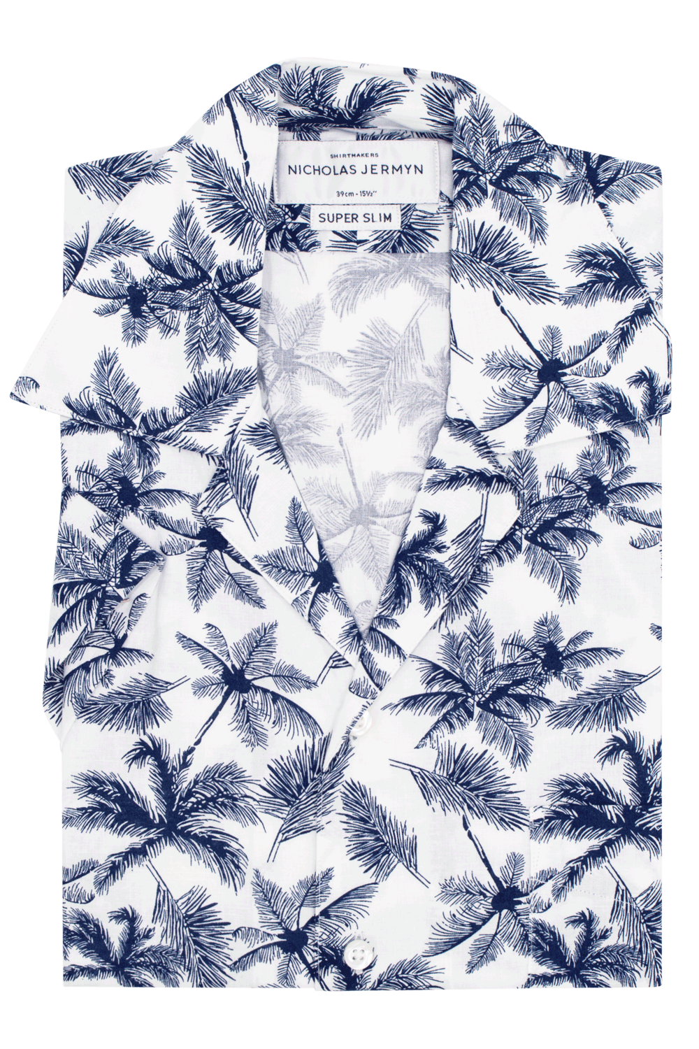 Palm Print - Short Sleeved - Super Slim