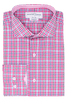 Mackelvie Check Pink - Slim Fit - Single Cufff