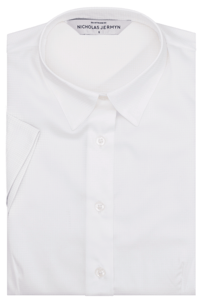 Stretch White - Short Sleeved